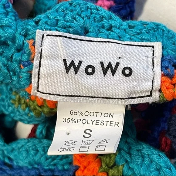 Colorful Crochet Knitted Halter Top - Picture 5 of 8